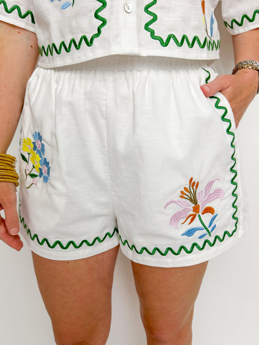 Emmie Embroidered Short