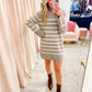 ZS Fin Stripe Sweater Dress