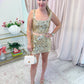 Mixer Top Gold Metallic Sequins