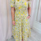 Spring Pintuck Midi Dress