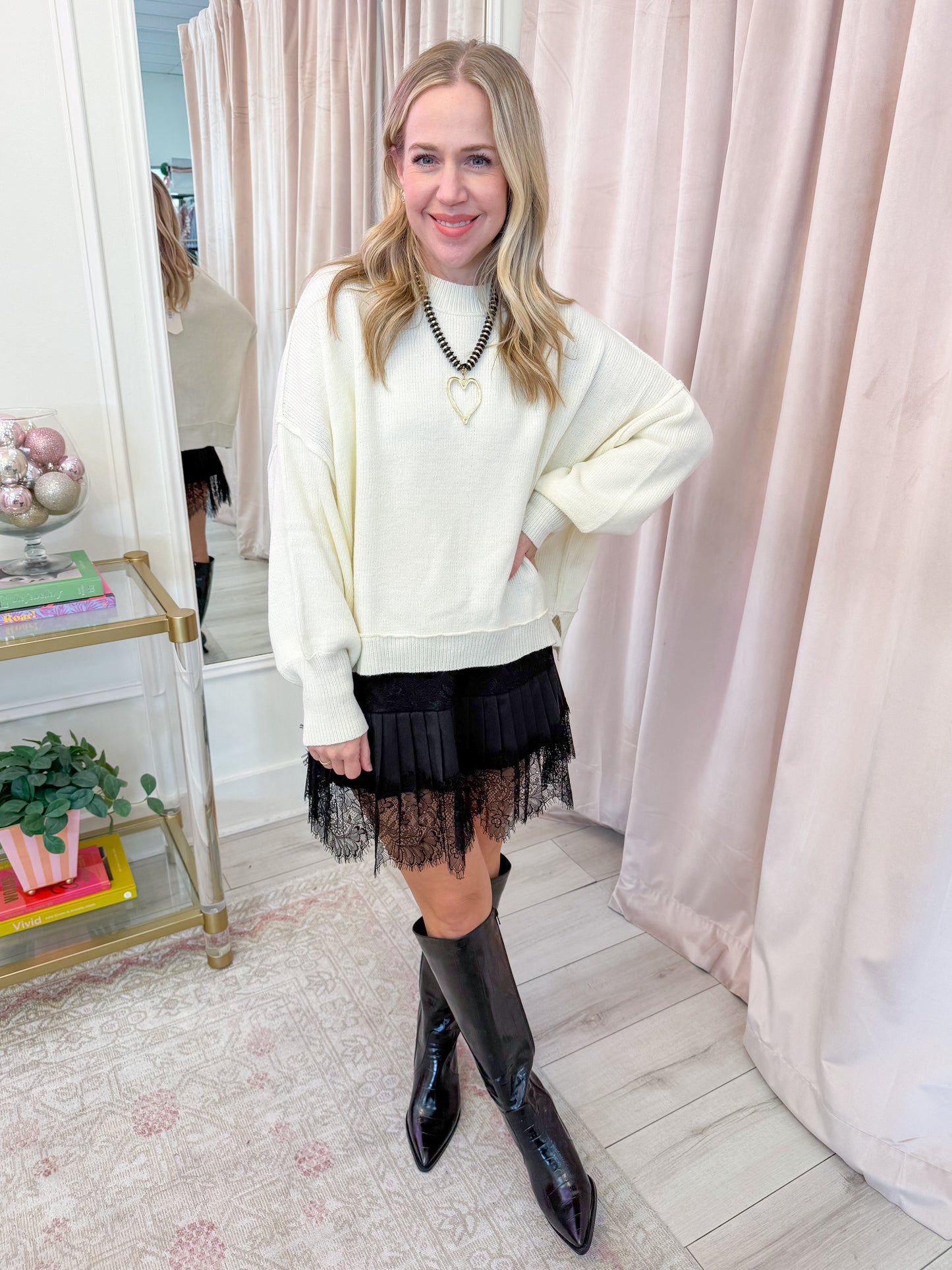 Chantilly Lace Mini Skirt