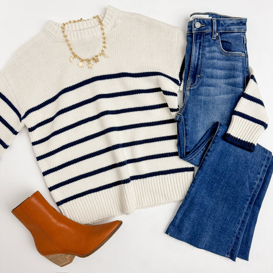 ZS Boyfriend Stripe Sweater