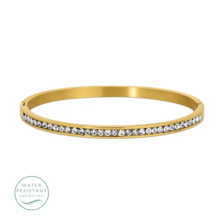 Hinge Cubic Zirconia Bangle