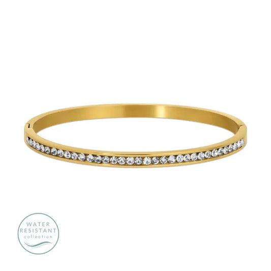Hinge Cubic Zirconia Bangle