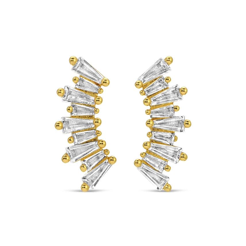 Curved Baguette Studs