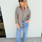 ZS On Duty Gingham Button Up Top