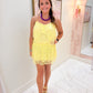 Leslie Lace Ruffle Mini Dress
