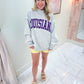 Louisiana/Tigers Reversible Mock Neck Sweatshirt