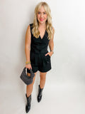 Pleat Front High Waist Short