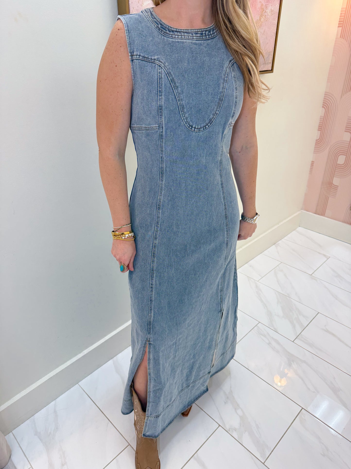 Outlaw Denim Maxi Dress