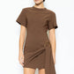 Espresso Sash Mini Dress