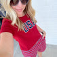 Striped Lounge Short