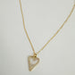 Luxe Pave Edge Heart Necklace