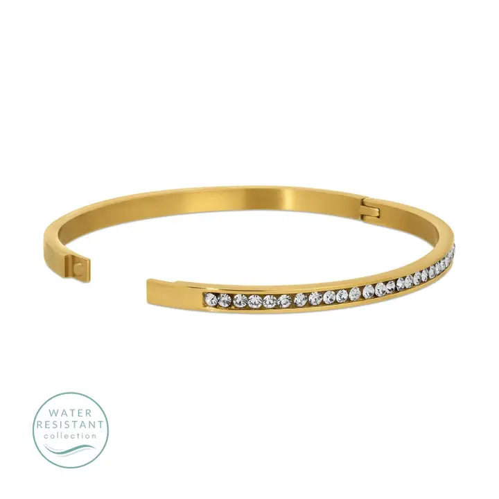 Hinge Cubic Zirconia Bangle