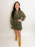 Buttercup Ruffle Bottom Mini Dress