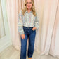 French Cottage Floral Button Up Top