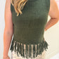 Spruce Fringe Sweater Vest