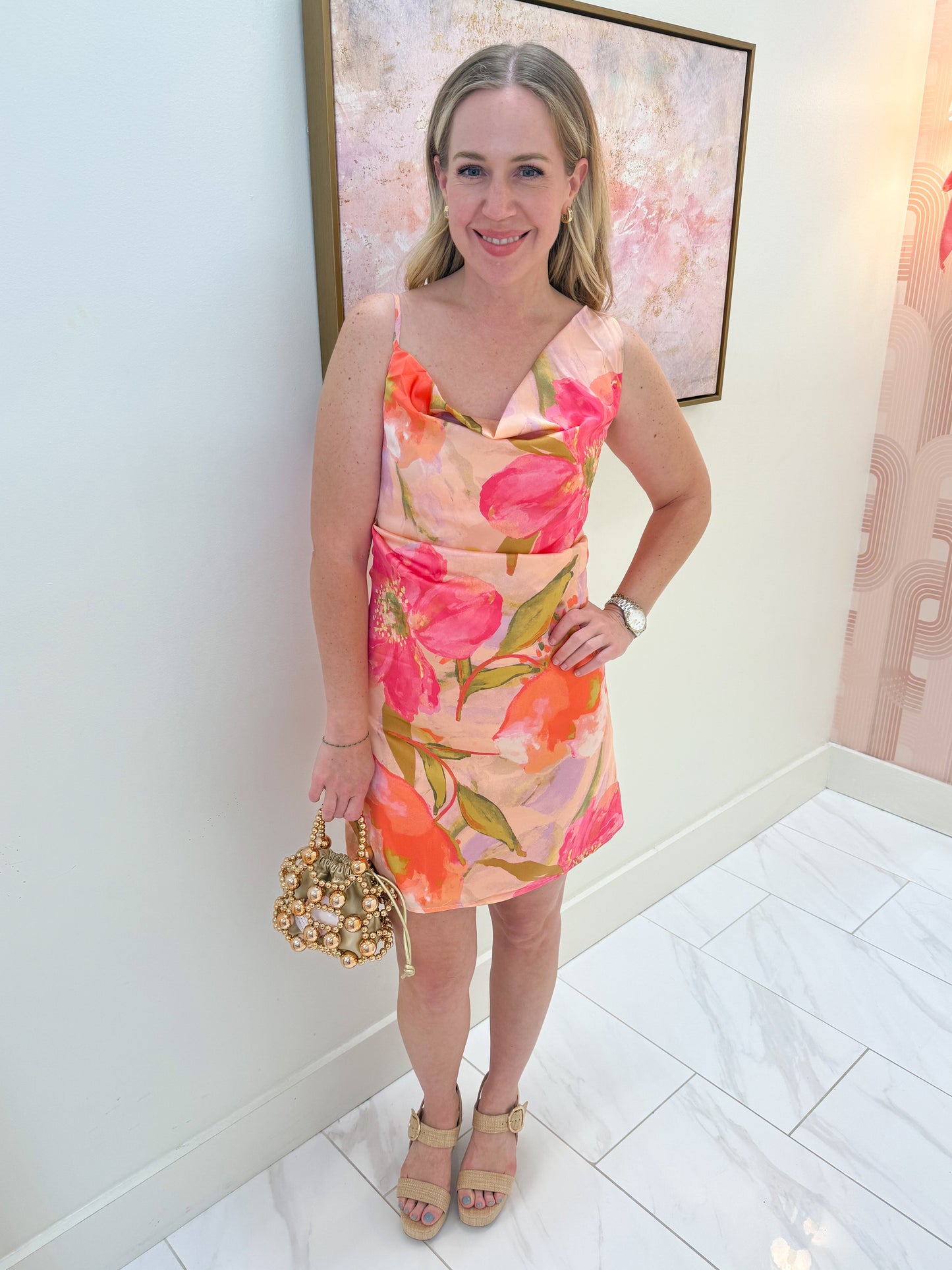 Malibu Bloom Mini Dress