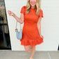 Kayla Flutter Sleeves Lace Mini Dress