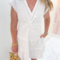 Nora Eyelet Twist Front Mini Dress