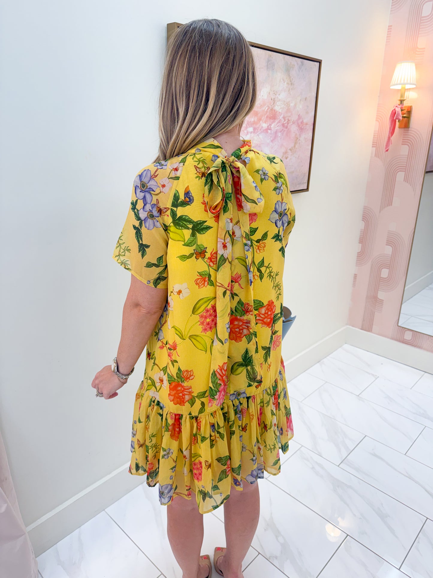 Willa Dress Yellow Parterre