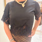 Black Lace Blouse