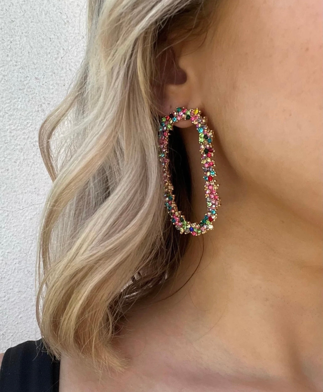 AC Crystal Garland Drop Earrings