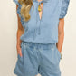 Darla Ruffled Denim Top