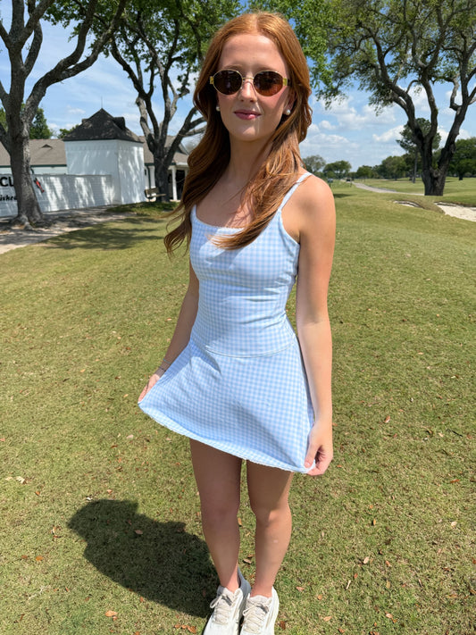 Fairway Flirt Gingham Active Dress