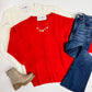 Night In Waffle Knit Sweater