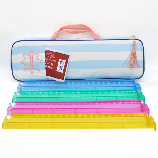 Traveling Tiles Mahjong Rack Bag (Poolside Blue)