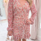 Full Bloom Ruffle Cocktail Dress