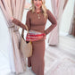 ZS Demure Cropped Knit Top