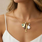 WELL COLLECTED Wire Charm Choker Necklace