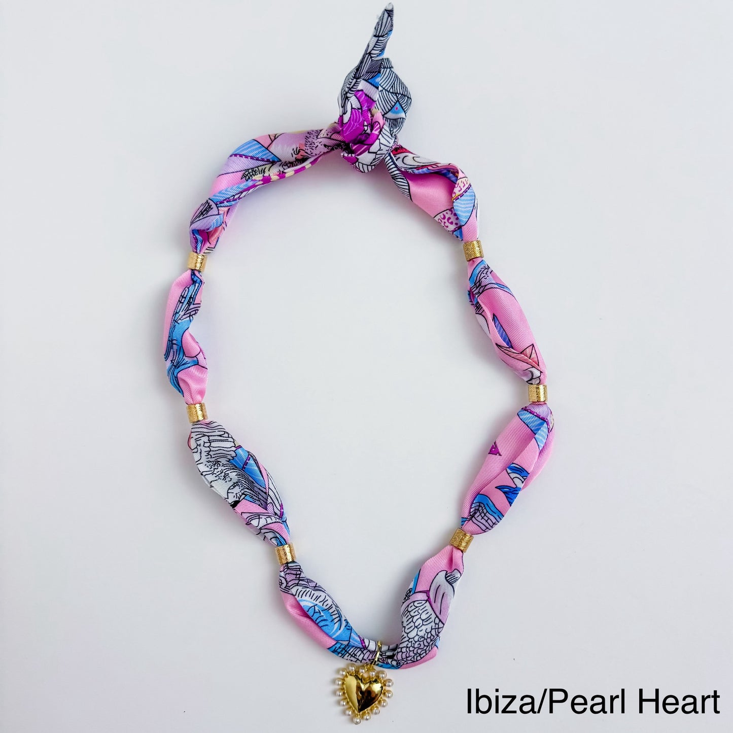 Gold Spacer Scarf Necklace