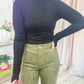 Ronan Mock Neck Top with Thumbhole