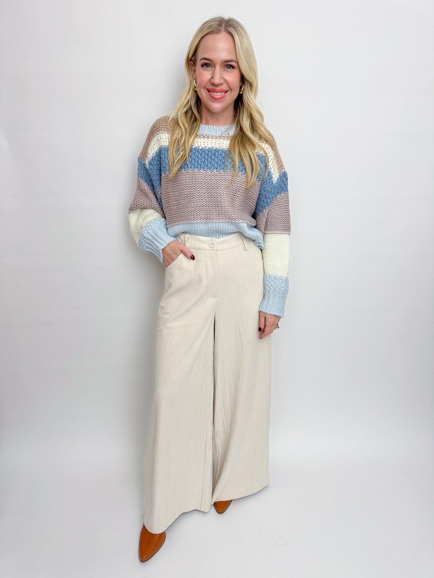 Nourish Corduroy Wide Leg Pants