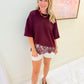 Lace and Wine Blouse