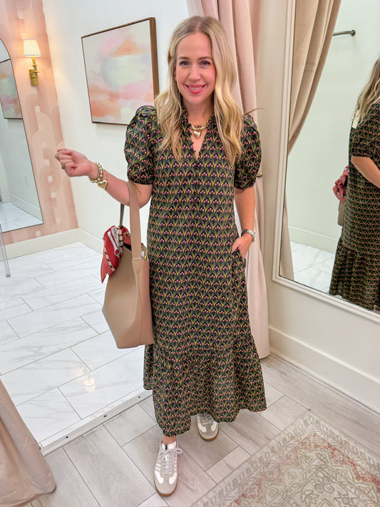 Daphne Floral Midi Dress