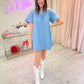 Raney Collared Denim Mini Dress