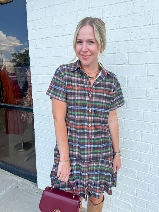 The Aspen Dress Stockholm Plaid