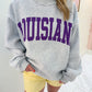 Louisiana/Tigers Reversible Mock Neck Sweatshirt