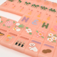 "Peach & Pine Tiles" Mahjong Set