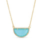 Delilah Half Circle Pavé Stone Necklace