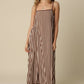 Lesly Striped Open Back Maxi Dress