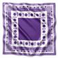 32" Purple & White Gameday Bandana Scarf