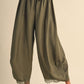 Barrel Fit Pants With Lace Trim