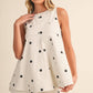 Polka Dot Denim Short Set