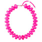 Bailey Chunky Beaded Necklace- Hot Pink