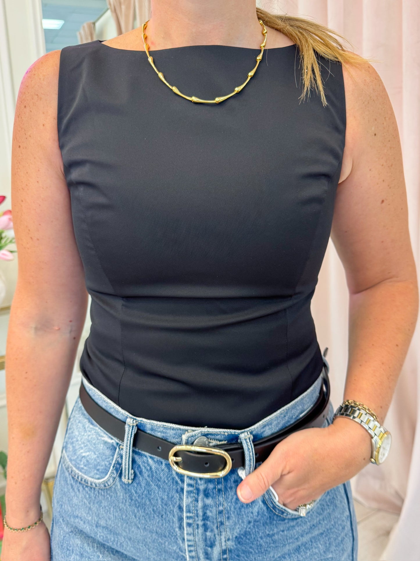 Uptown Tailored Top